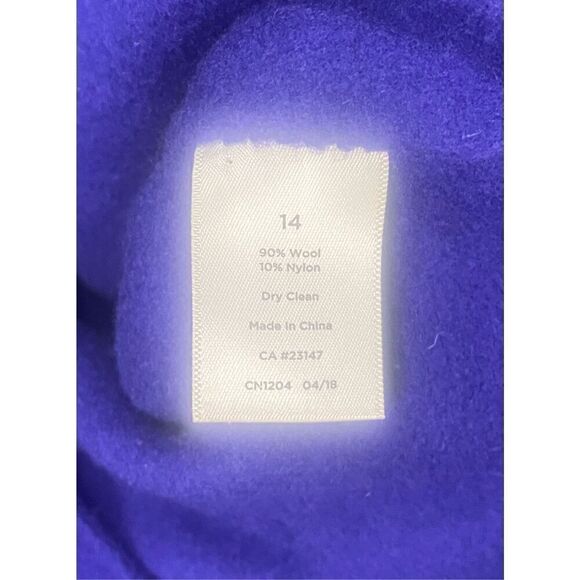 Talbots Double Face Wool Jacket Sz. 14, Pockets, Front Buttons Wool Blend - Picture 11 of 11